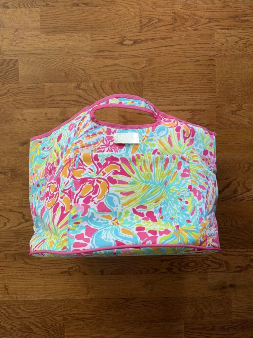 Lilly Pulitzer Insulated Beverage Pink Blue Green Orange Tote Bag Cooler Bucket